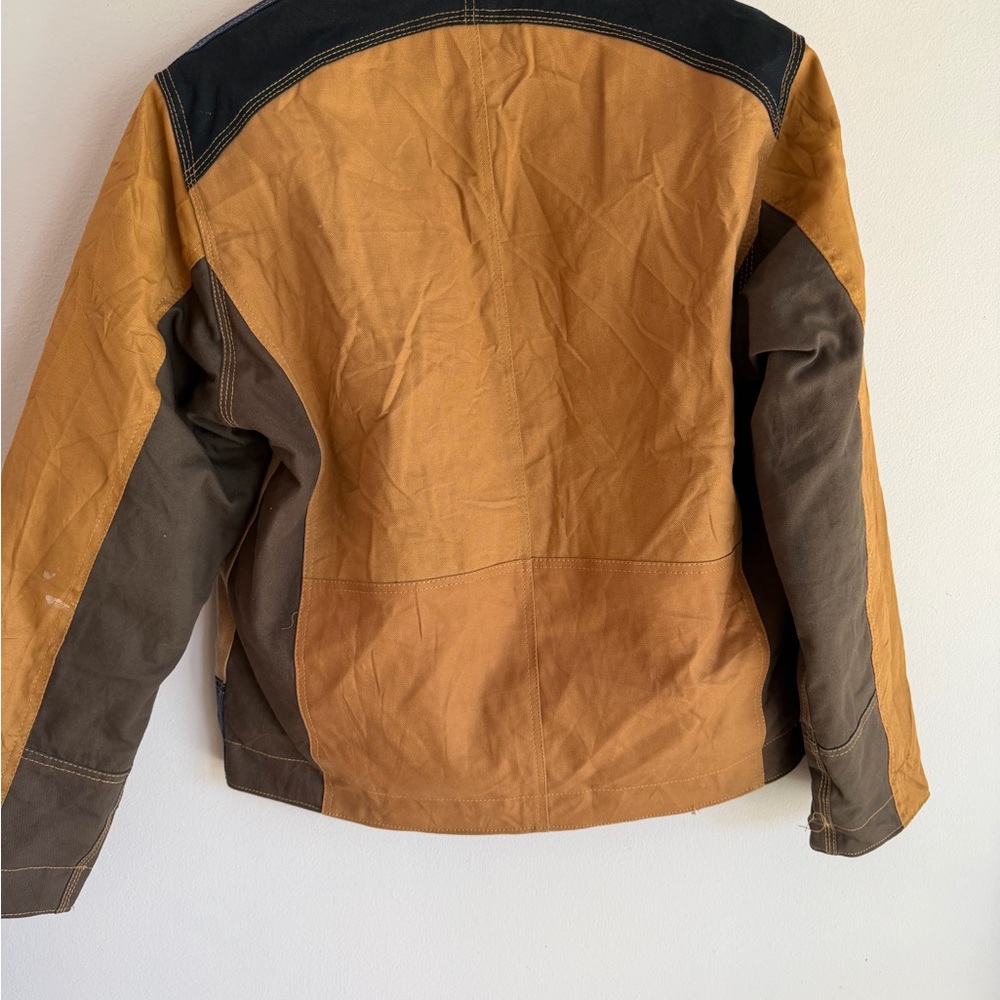 Carhartt Men's Colorblock Canvas Bomber Jacket - Tan/Blue/Black/Olive - Picture 7 of 8